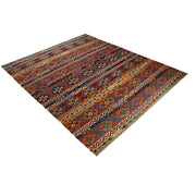 Hand Knotted Afghan Style Kilim 9' 7" x 12' 8" - No. AL88045