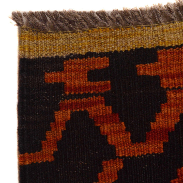 Colorful Flat-Weave Wool Kilim 8' 4" x 9' 9" - No. AL74808
