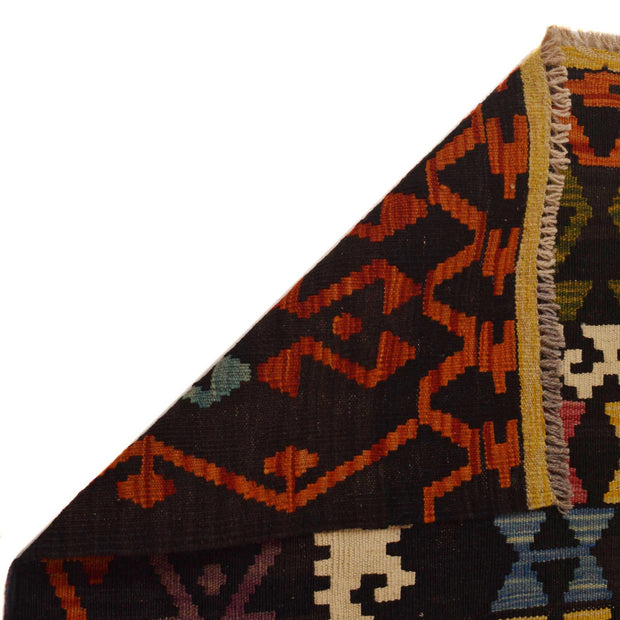 Colorful Flat-Weave Wool Kilim 8' 4" x 9' 9" - No. AL74808