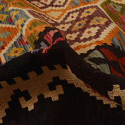 Colorful Flat-Weave Wool Kilim 8' 4" x 9' 9" - No. AL74808