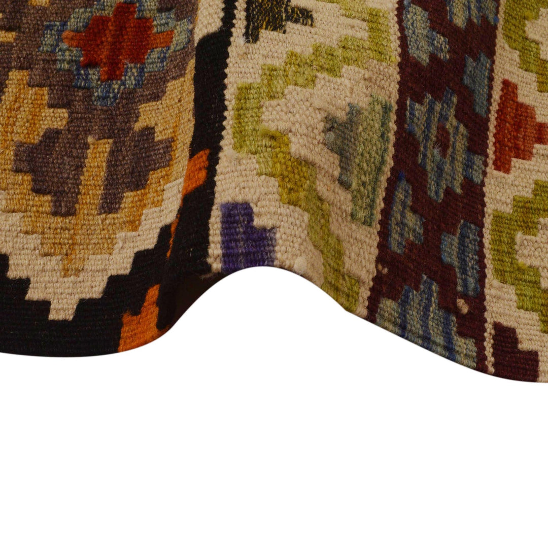 Hand Woven Wool Kelim 8' 5" x 11' 6" - No. AL60627