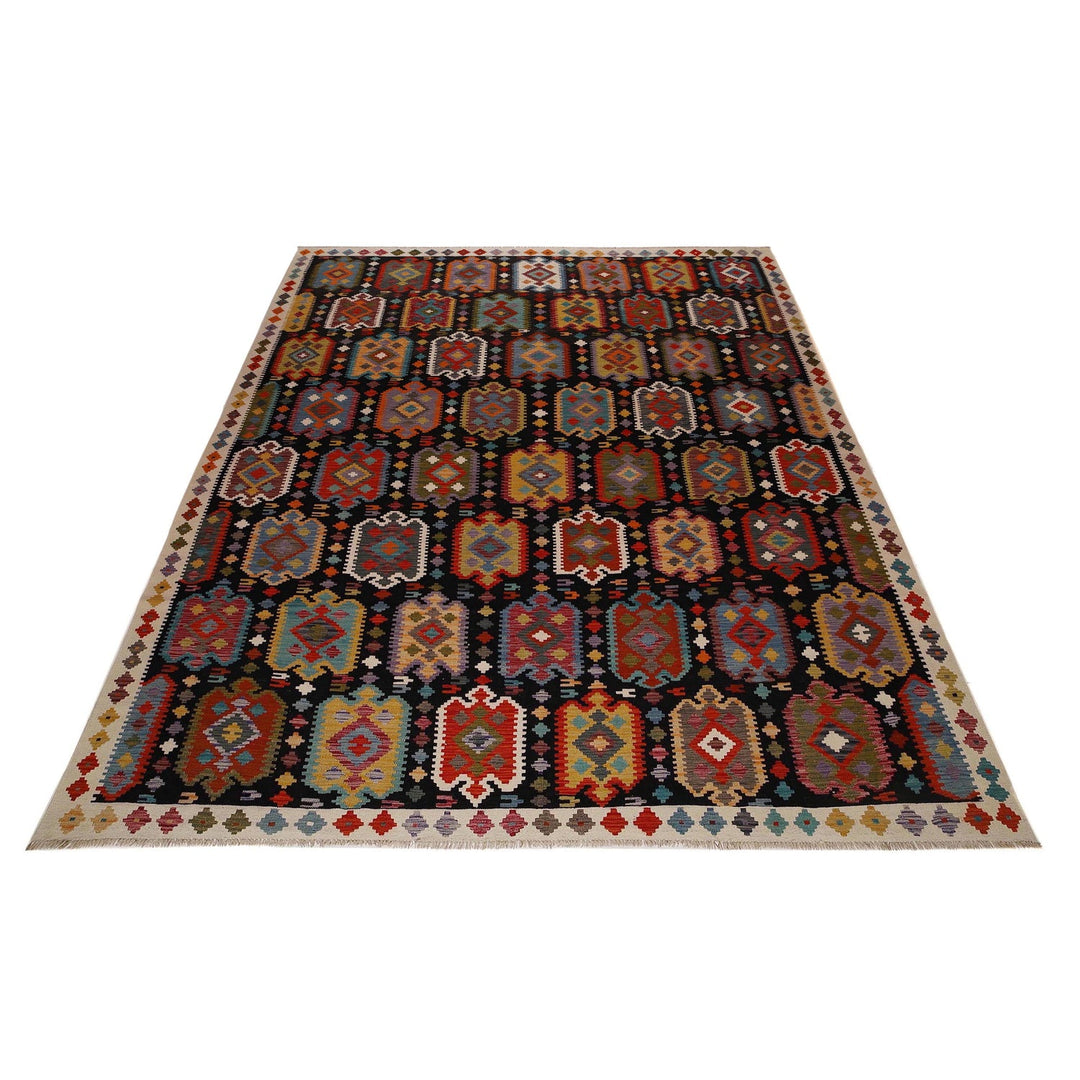 Handmade Afghan Vegetable Kilim 9' 10" x 13' 2" - No. AL32425