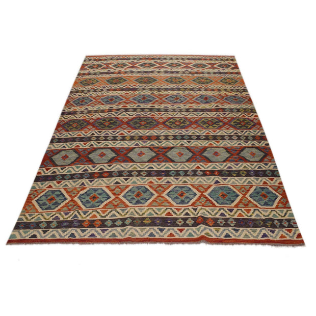 Handmade Turkish Design Wool Kilim 8' 2" x 11' 7" - No. AL42468