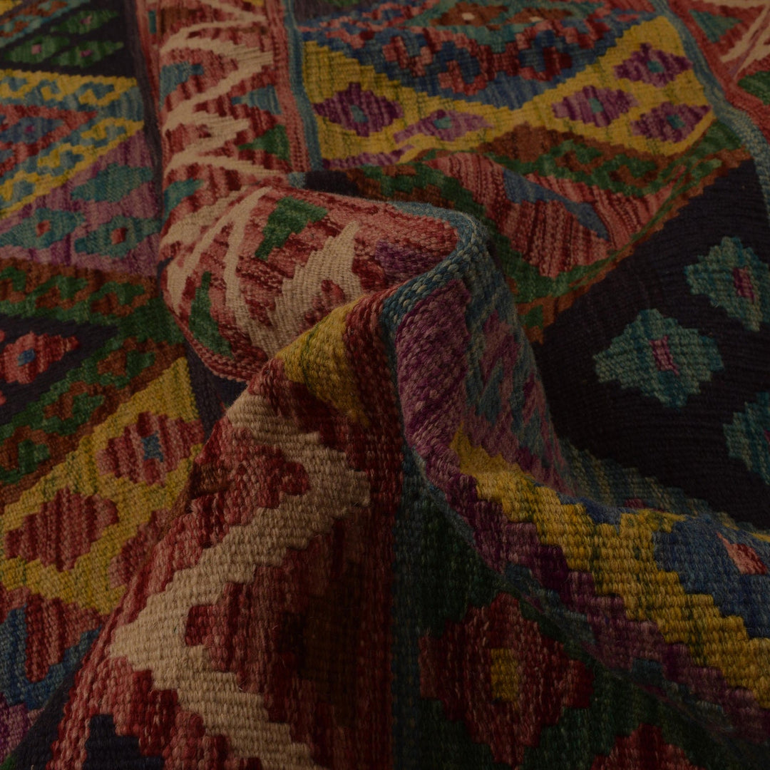Hand Knotted Flatweave Kilim 8' 7" x 11' 4" - No. AL58196