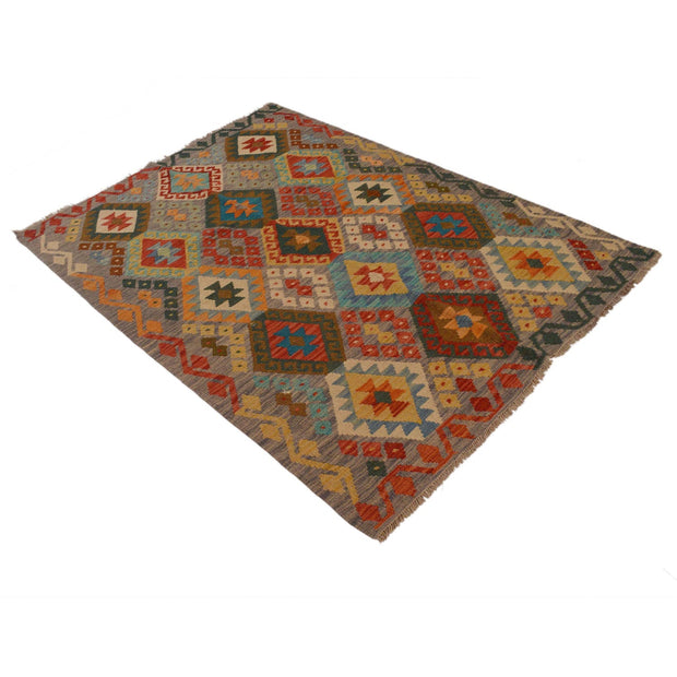 Small Size Chobi Kilim 4' 1" x 5' 7" - No. AL49368