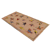 Pakistani Embroidery Kilim Runner 3' 3"x 6' 10" - No. AL93027