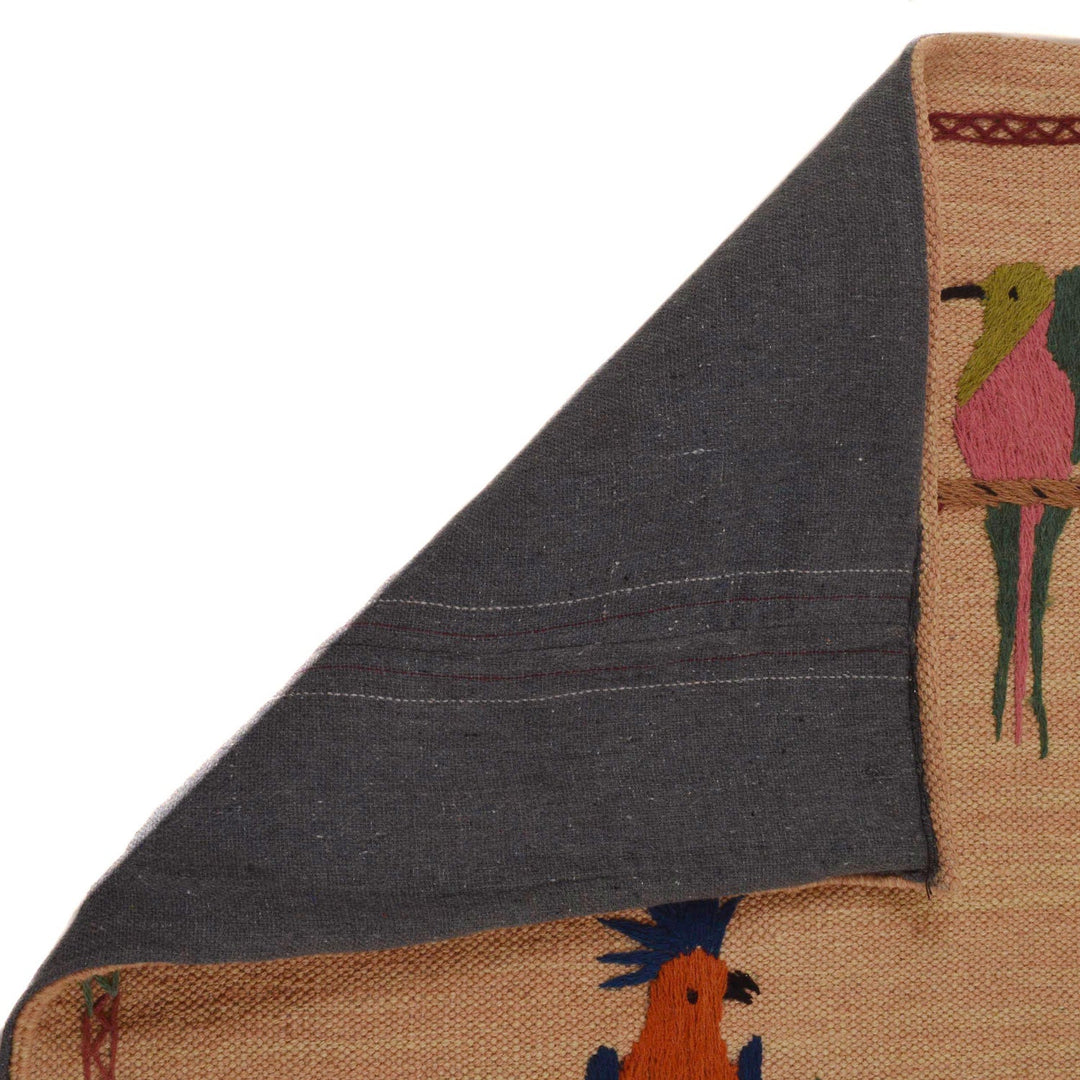 Pakistani Embroidery Kilim Runner 3' 3"x 6' 10" - No. AL93027