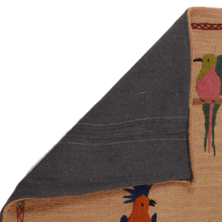 Pakistani Embroidery Kilim Runner 3' 3"x 6' 10" - No. AL93027