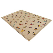 Hand Knotted Embroidery Kelim 6' 6" x 9' 9" - No. AL33728