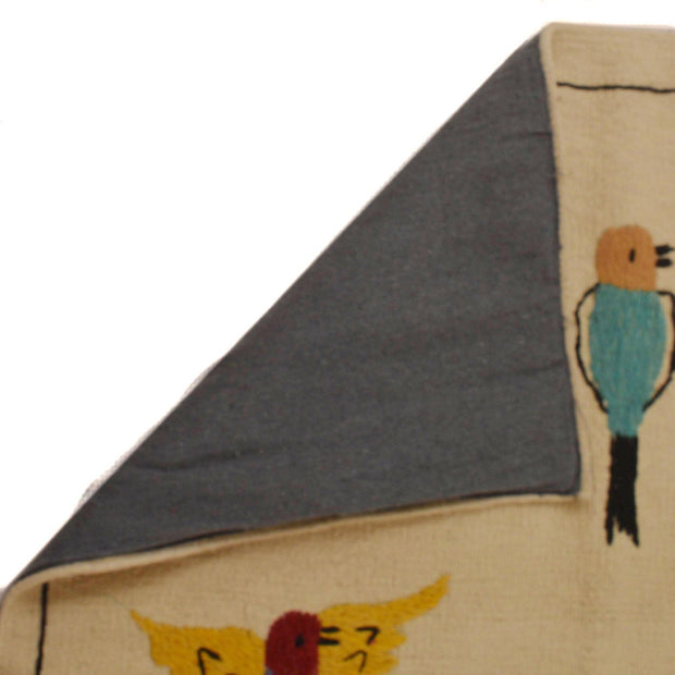 Hand Knotted Embroidery Kelim 6' 6" x 9' 9" - No. AL33728