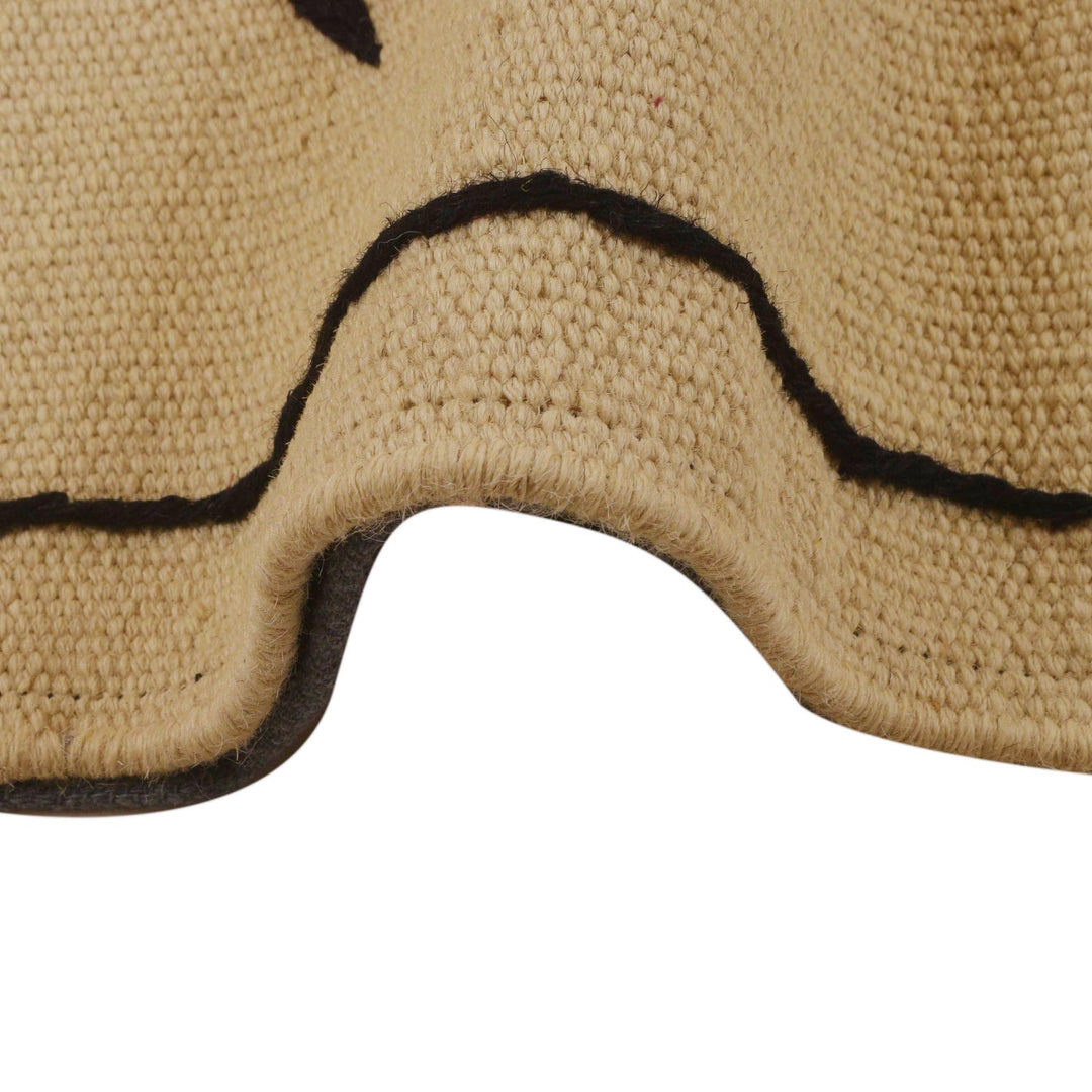 Hand Knotted Embroidery Kelim 6' 6" x 9' 9" - No. AL33728