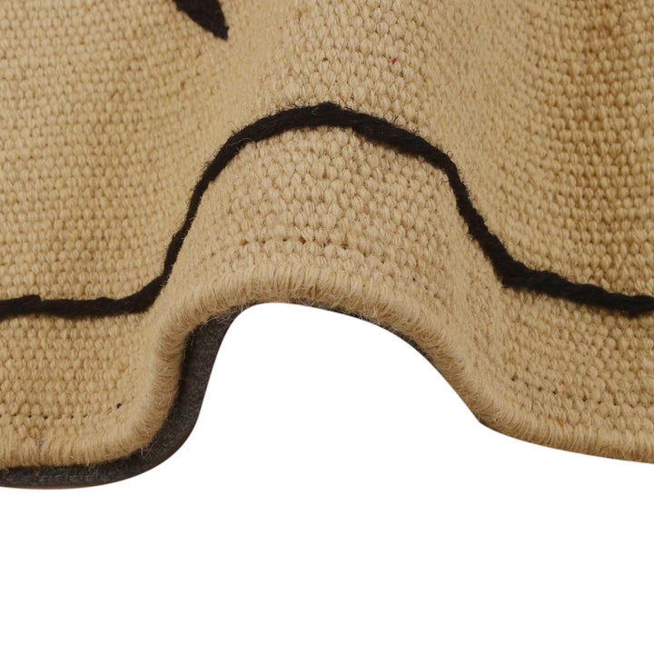 Hand Knotted Embroidery Kelim 6' 6" x 9' 9" - No. AL33728