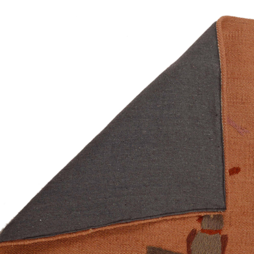 Pakistani Embroidery Kilim Runner 2' 9"x 5' 11" - No. AL44918