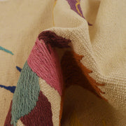 Beige Color Embroidery Flat Weave Kilim 2' 5" x 4' 0" - No. AL12073