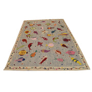 Hand Made Embroidery Kilim 5' 5" x 7' 10" - No. AL81023