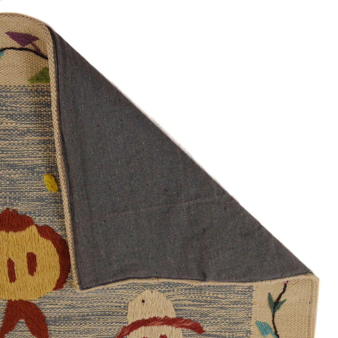 Hand Made Embroidery Kilim 5' 5" x 7' 10" - No. AL81023