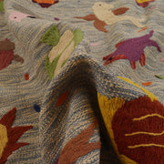 Hand Made Embroidery Kilim 5' 5" x 7' 10" - No. AL81023