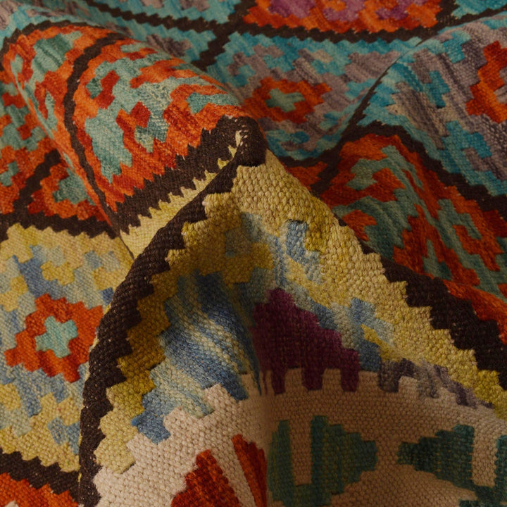 Hand Knotted Flatweave Kilim 5' 6" x 8' 1" - No. AL29293