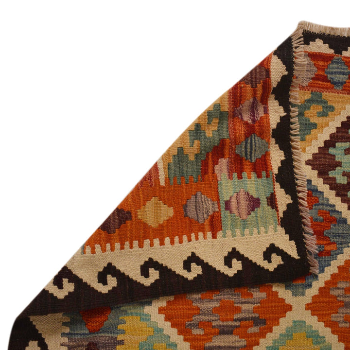 Handmade Vegetable Kilim 4' 11" x 6' 7" - No. AL50828