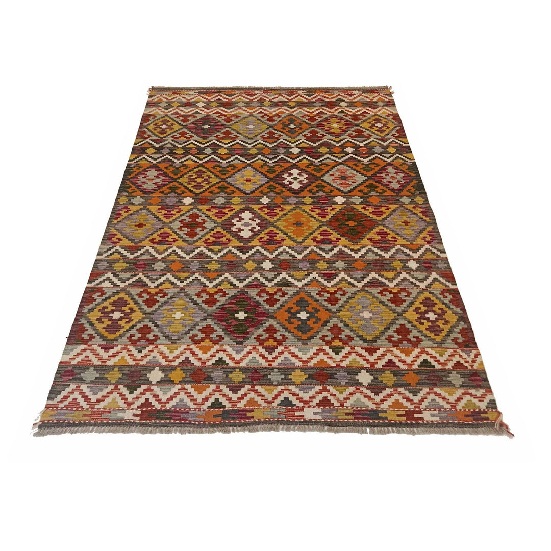 Handmade Vegetable Kelim 4' 11" x 6' 9" - No. AL31234