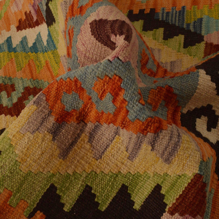 Handmade Turkish Design Wool Kilim 2' 7" x 4' 1" - No. AL75133