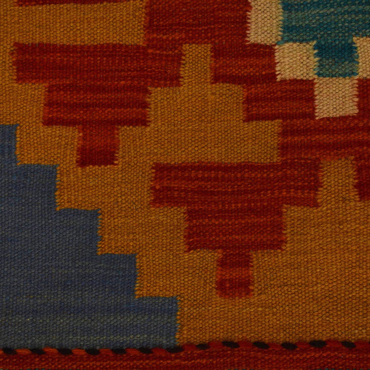 Hand Knotted Afghan Style Kilim Runner 2' 3" x 6' 9" - No. AL62255