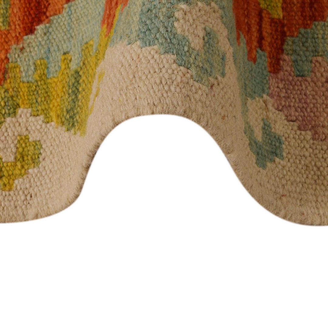 Hand Woven Wool Kelim Runner 2' 1" x 6' 9" - No. AL12144