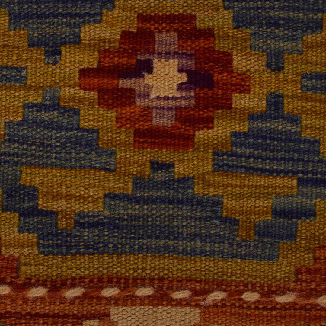 Handmade Turkish Design Wool Kilim Runner 2' 3" x 6' 9" - No. AL78148