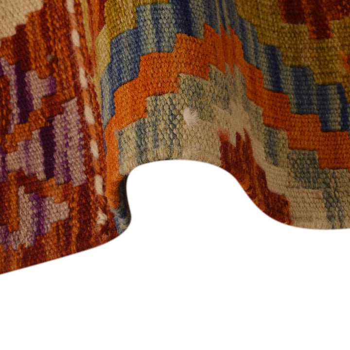 Handmade Turkish Design Wool Kilim Runner 2' 3" x 6' 9" - No. AL78148