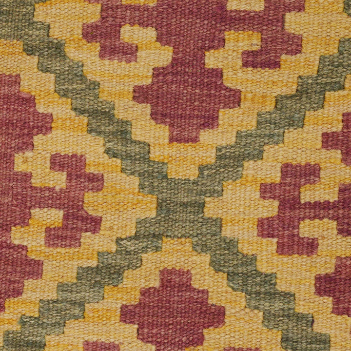 Hand Made Afghan Kilim 3' 4" x 4' 9" - No. AL27043