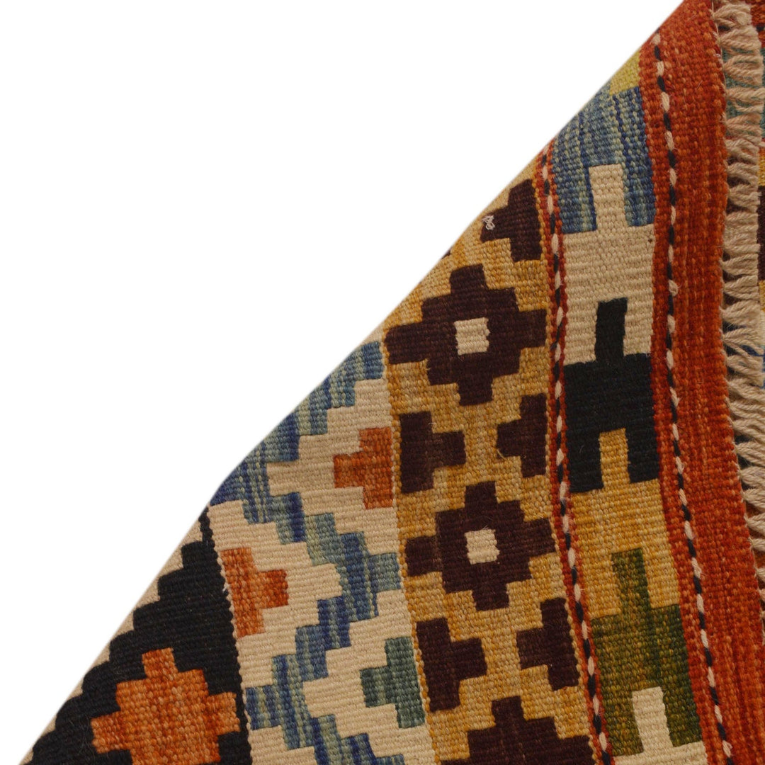 Handmade Afghan Vegetable Kilim 4' 10" x 8' 5" - No. AL70140