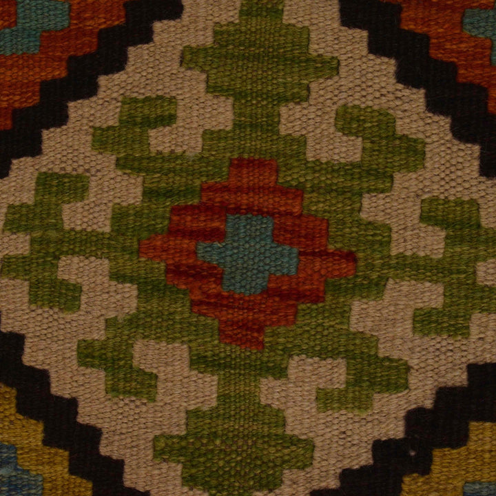 Hand Woven Wool Kelim 5' 1" x 6' 11" - No. AL63794