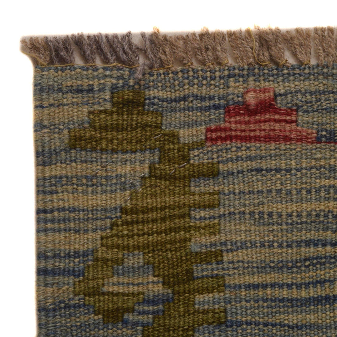 Handmade Turkish Design Wool Kilim 4' 11" x 6' 5" - No. AL16812