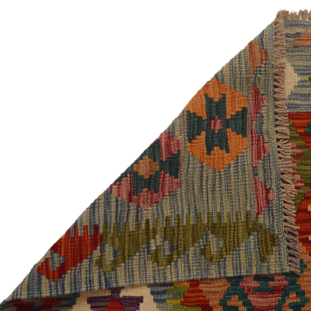 Handmade Turkish Design Wool Kilim 4' 11" x 6' 5" - No. AL16812