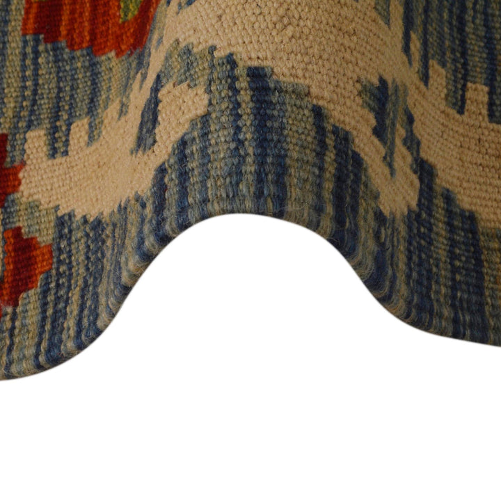 Handmade Turkish Design Wool Kilim 4' 11" x 6' 5" - No. AL16812