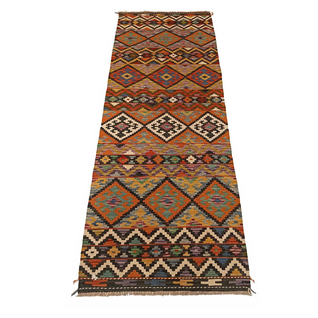 Hand Made Afghan Kilim Runner 2' 5" x 8' 3" - No. AL54470
