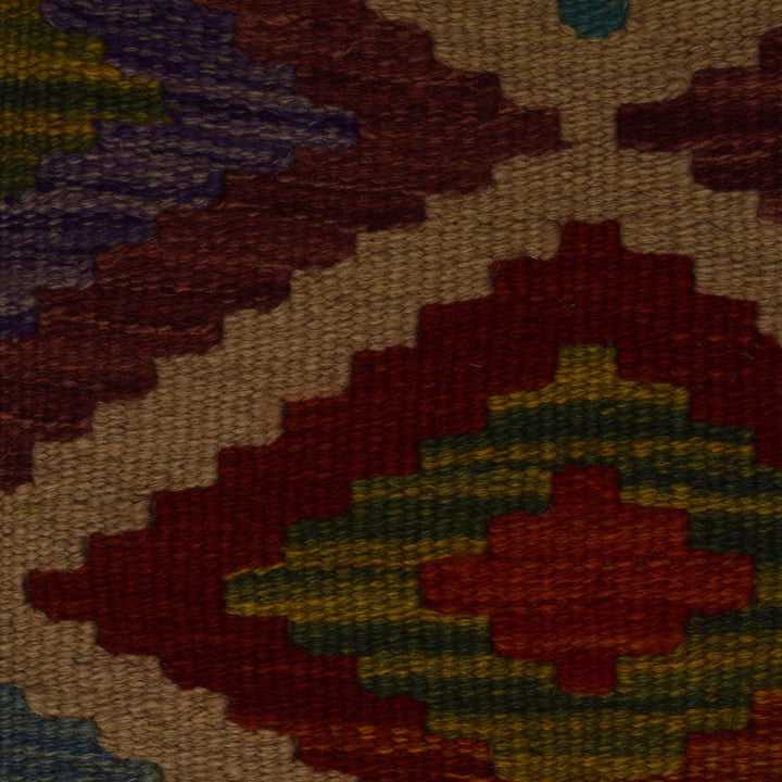 Hand Knotted Afghan Style Kilim 2' 8" x 4' 2" - No. AL84664
