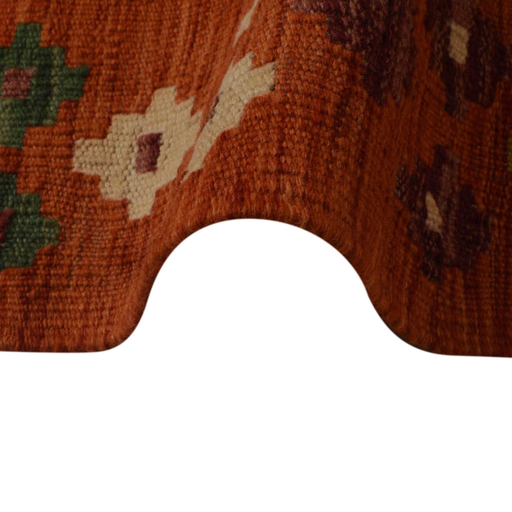 Hand Woven Wool Kelim 5' 1" x 6' 4" - No. AL62202