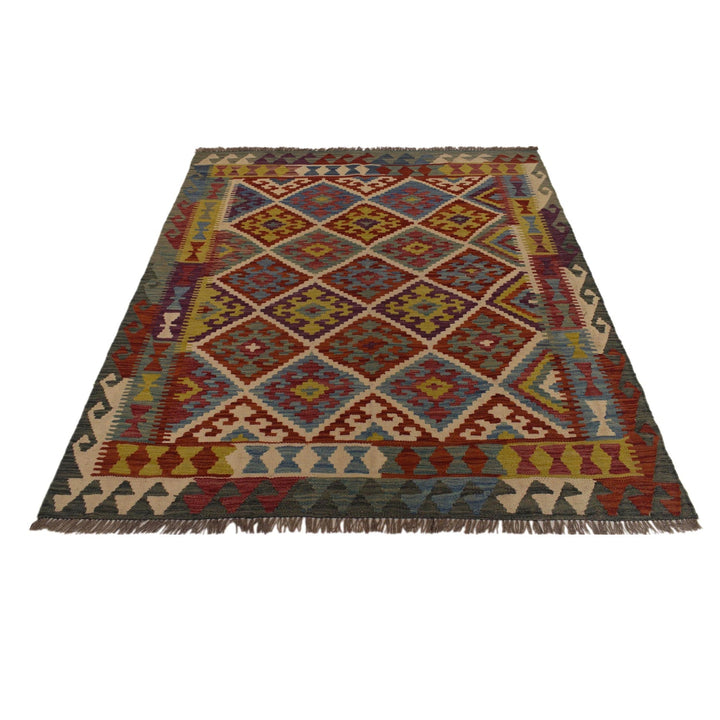 Medium Size Chobi Kilim 4' 11" x 6' 0" - No. AL34410