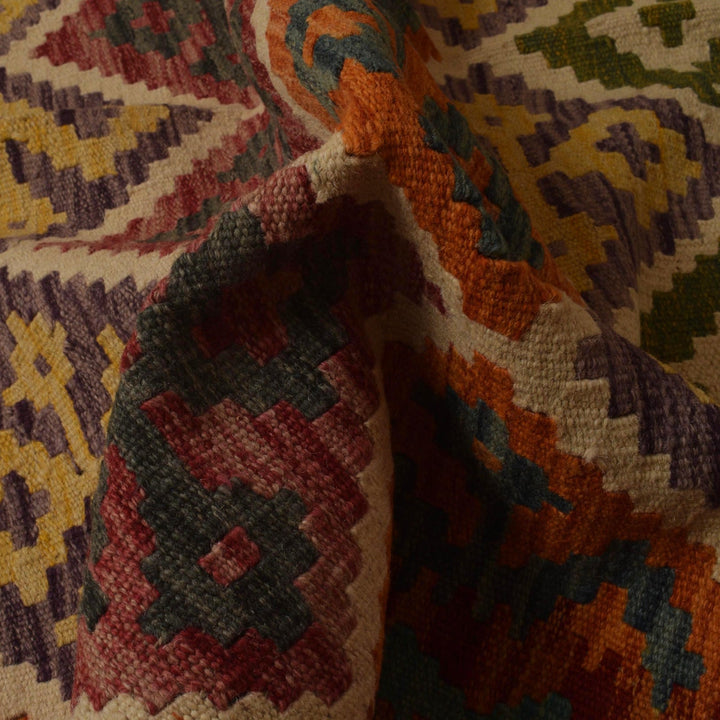 Hand Knotted Flatweave Kilim 4' 11" x 6' 6" - No. AL10432