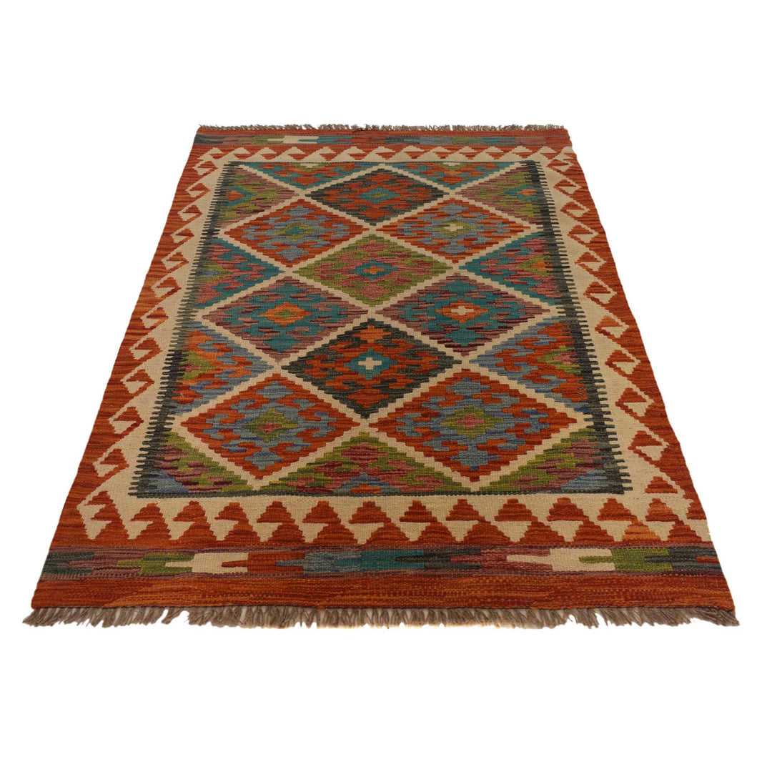 Handmade Vegetable Kilim 3' 2" x 4' 11" - No. AL46811
