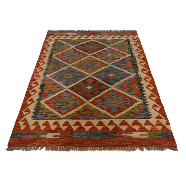 Handmade Vegetable Kilim 3' 2" x 4' 11" - No. AL46811