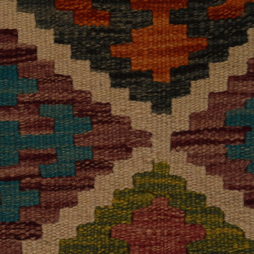 Handmade Vegetable Kilim 3' 2" x 4' 11" - No. AL46811