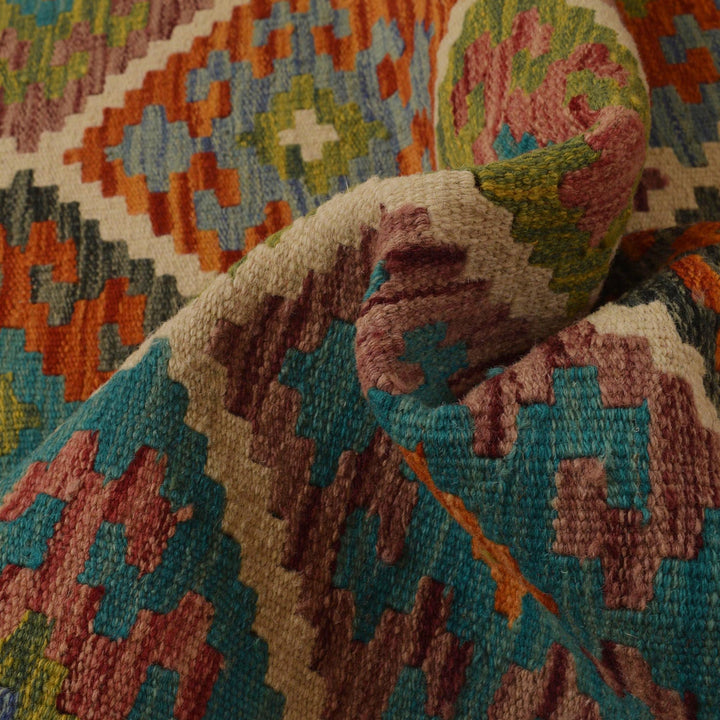 Handmade Vegetable Kilim 3' 2" x 4' 11" - No. AL46811