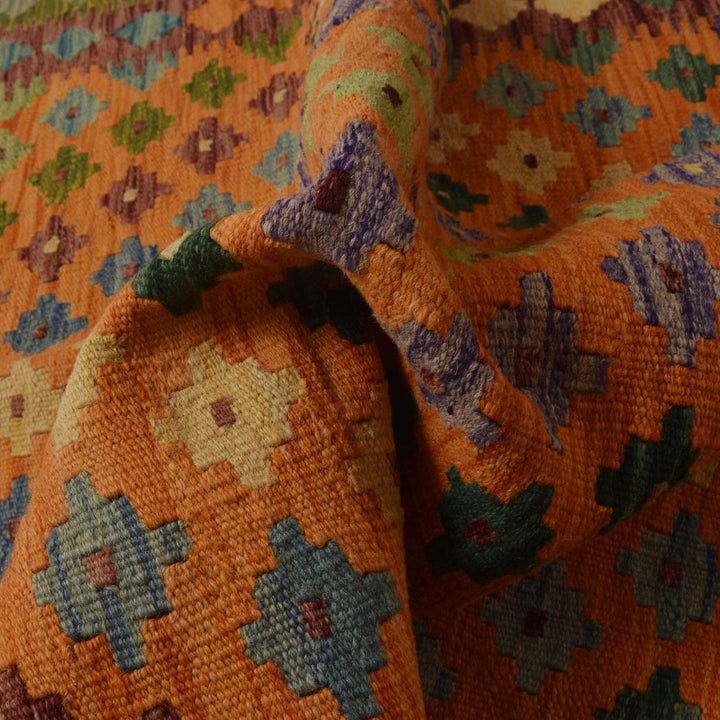 Handmade Vegetable Kelim 3' 5" x 5' 1" - No. AL69500