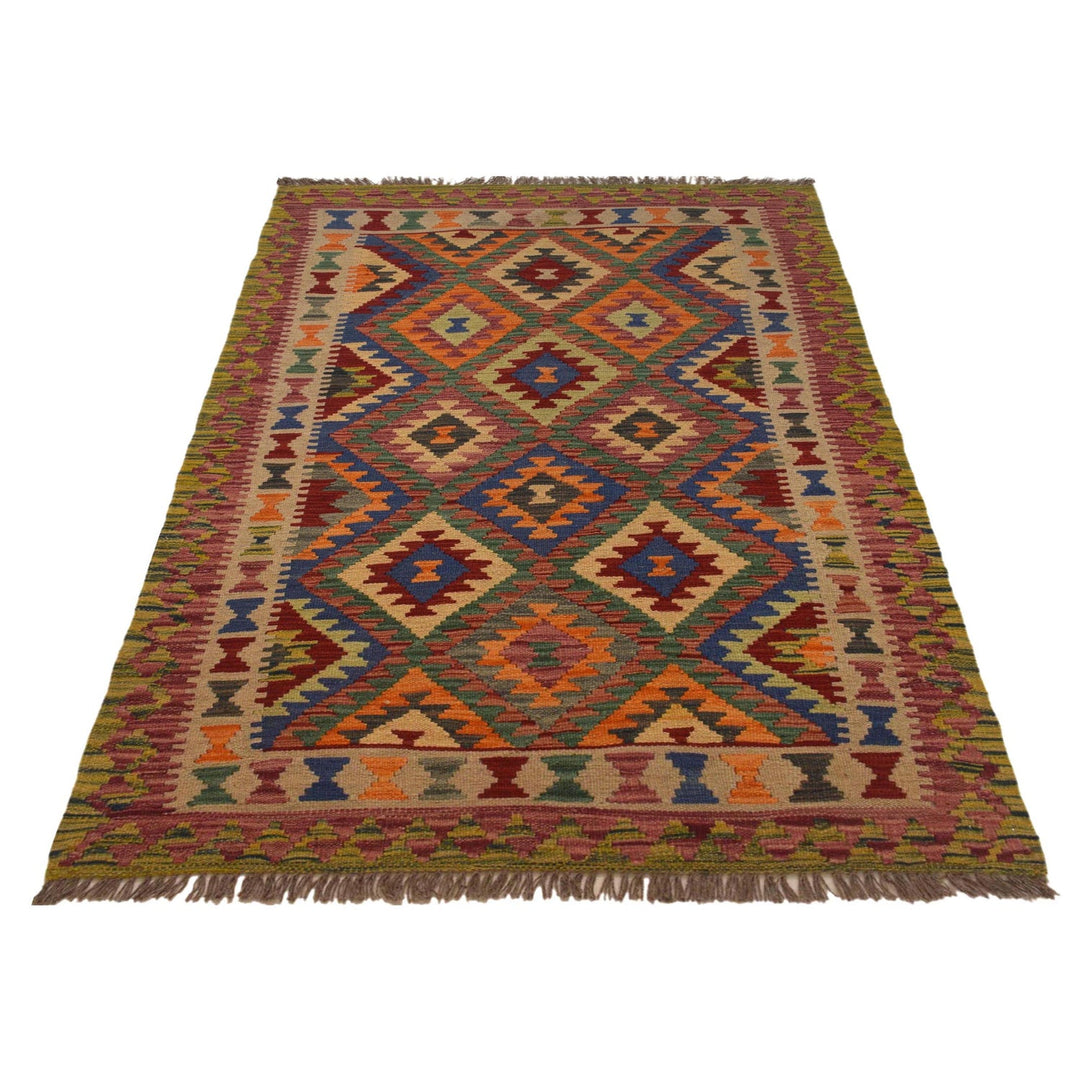 Hand Knotted Flatweave Kilim 3' 3" x 5' 7" - No. AL49358