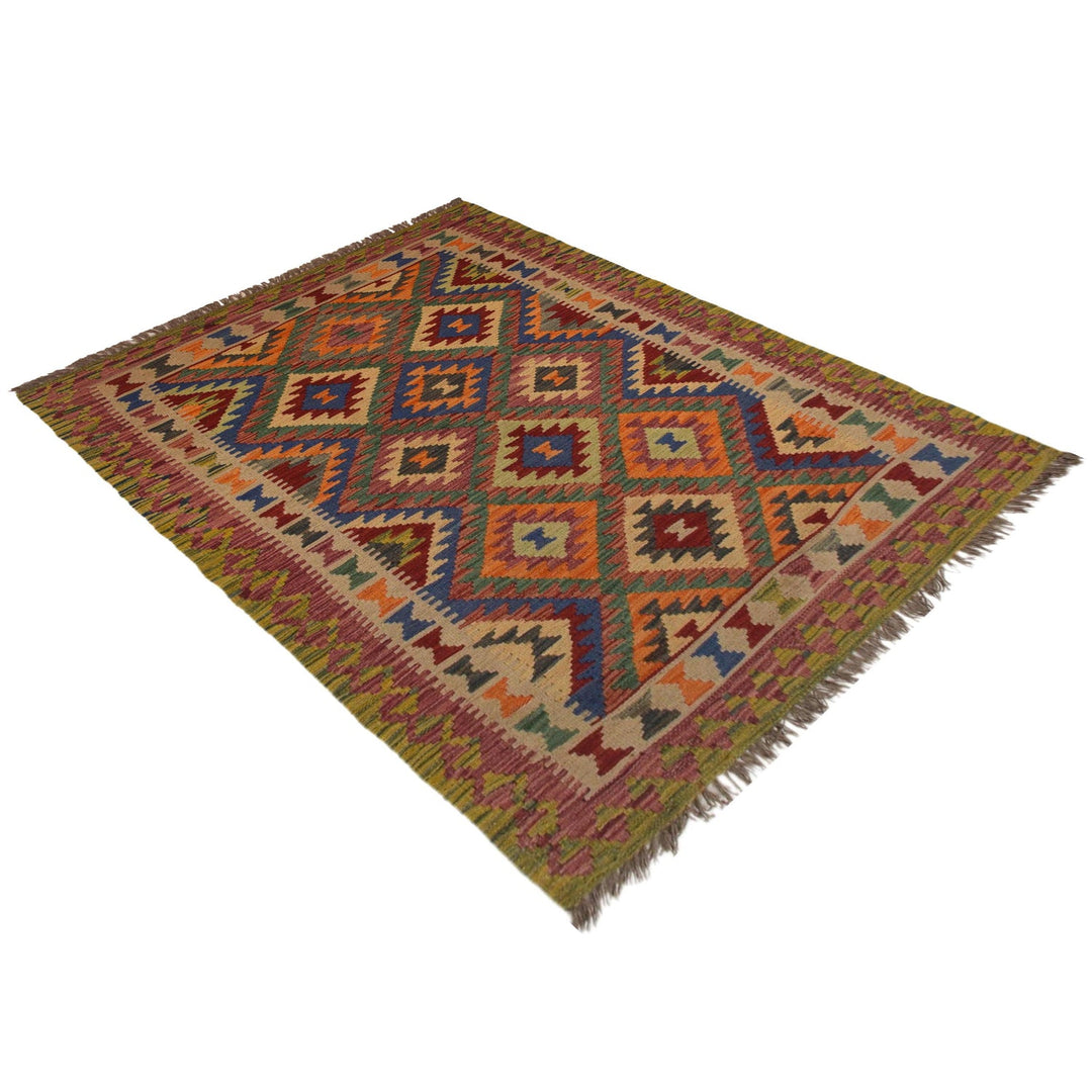 Hand Knotted Flatweave Kilim 3' 3" x 5' 7" - No. AL49358