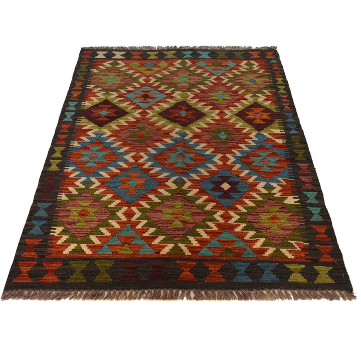Small Size Chobi Kilim 3' 2" x 4' 10" - No. AL12201