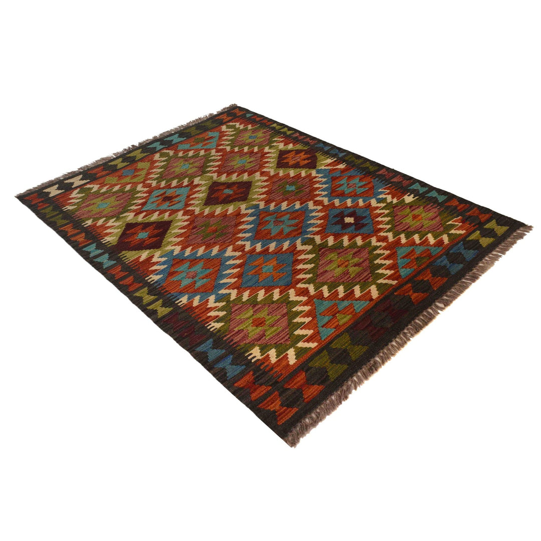 Small Size Chobi Kilim 3' 2" x 4' 10" - No. AL12201