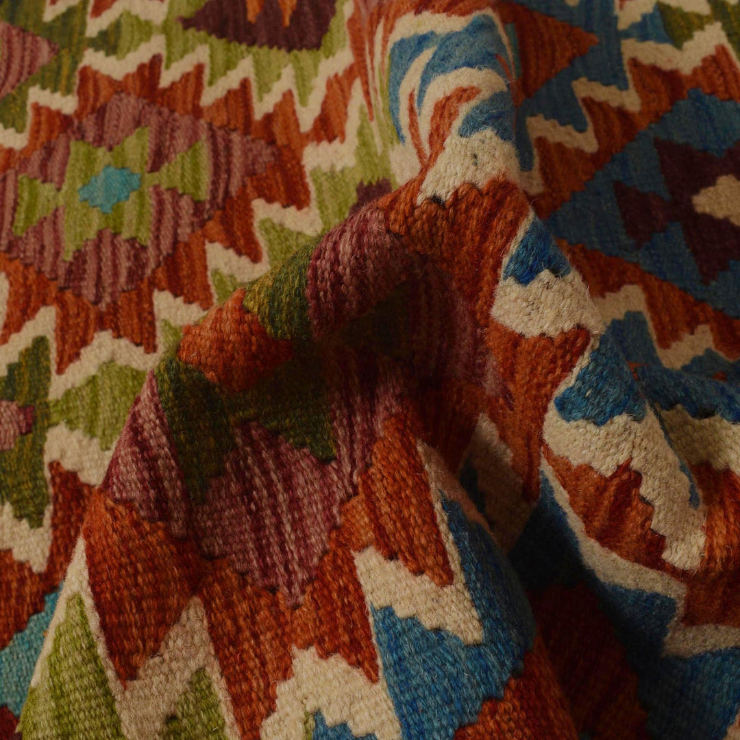 Small Size Chobi Kilim 3' 2" x 4' 10" - No. AL12201